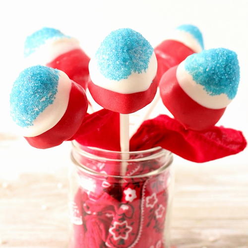 Firecracker Strawberry Pops | TheBestDessertRecipes.com