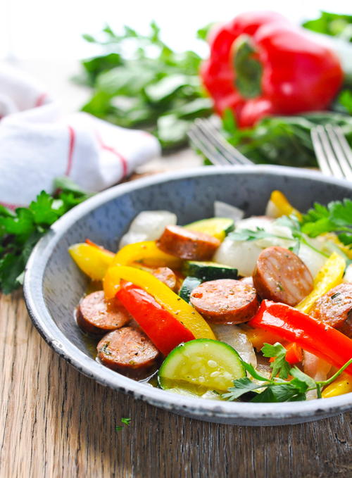 Foil Pack Italian Sausage and Peppers