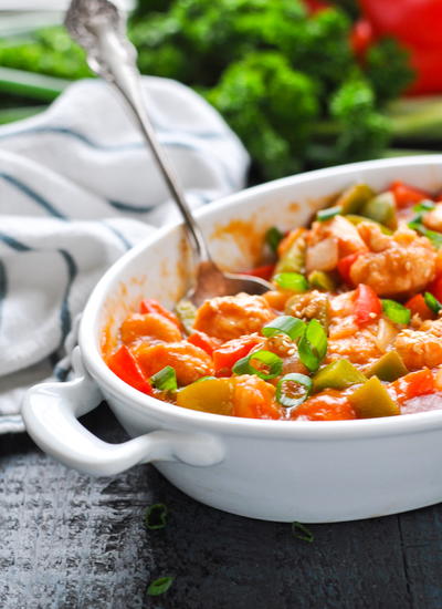 Dump and Bake Sweet and Sour Chicken