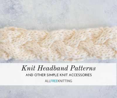 Knitting patterns for headbands with buttons