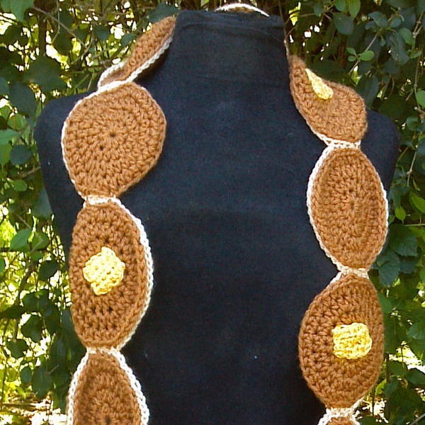 Pancake Scarf Crochet Pattern
