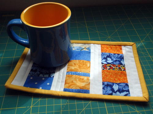 Chinese Coin Mug Rug