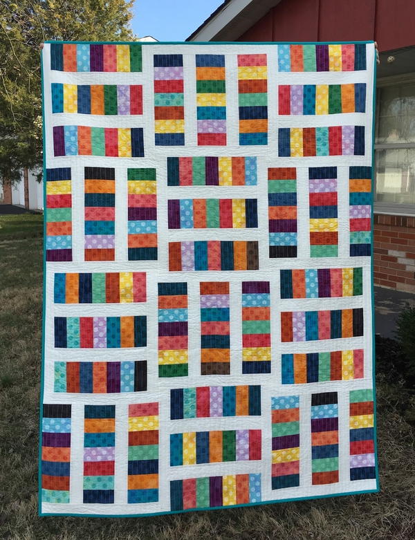 Rainbow Coin Quilt Pattern