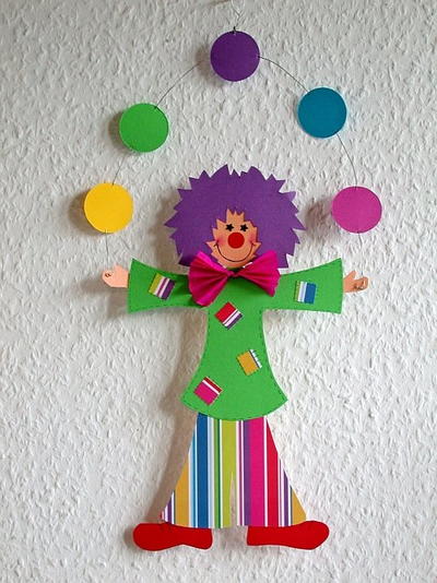 Paper Clown Decoration