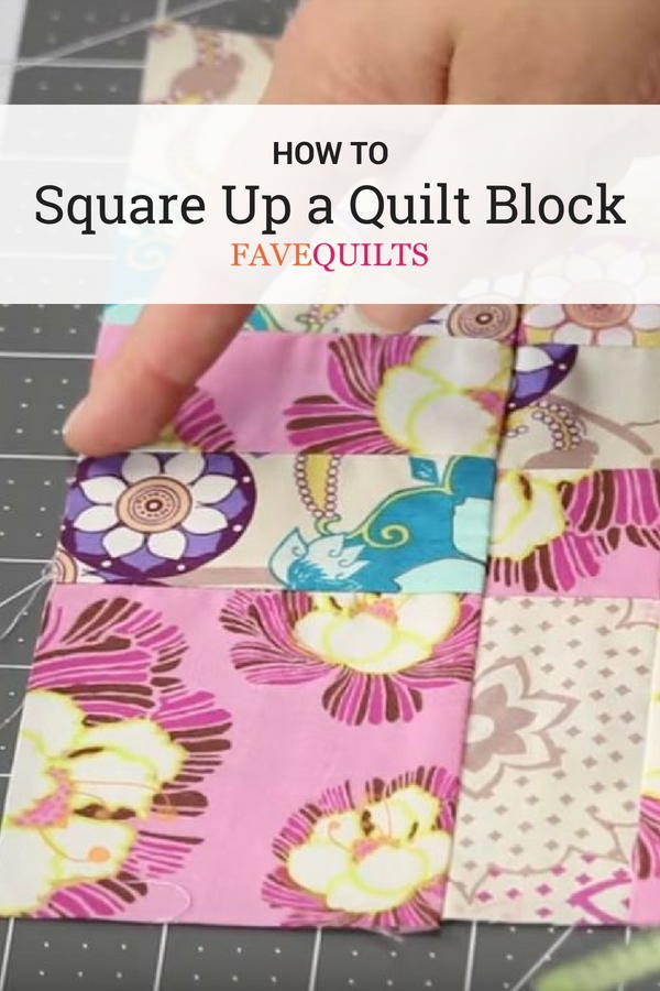 How to Square Up a Quilt Block