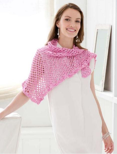 Summer Day Crochet Stole Pattern | AllFreeCrochet.com