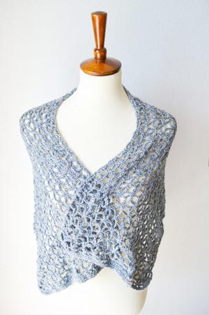 Lace Star Flower Wrap Crochet Pattern