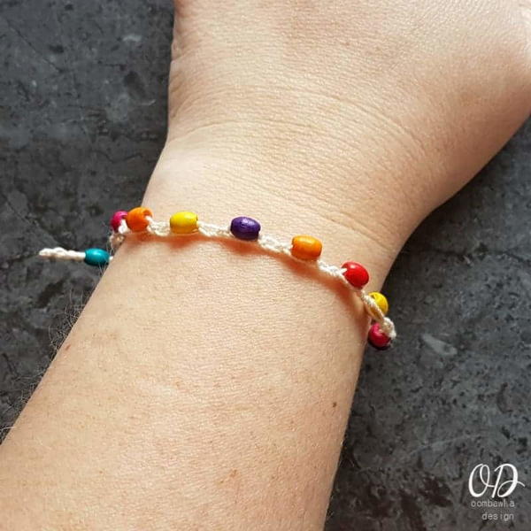 Super Simple Beaded Boho Bracelet