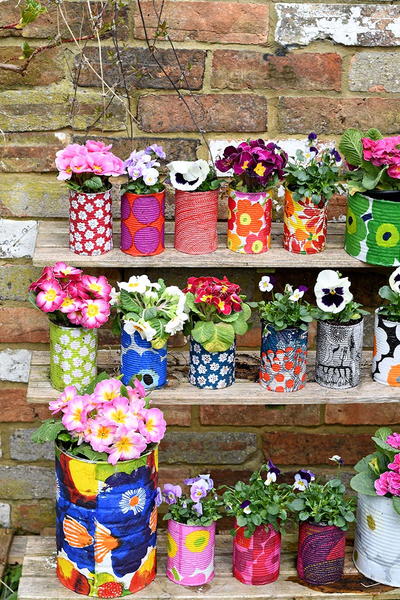 Colorful Upcycled Planters to Brighten Your Garden