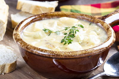 Creamy Potato & Cheese Soup