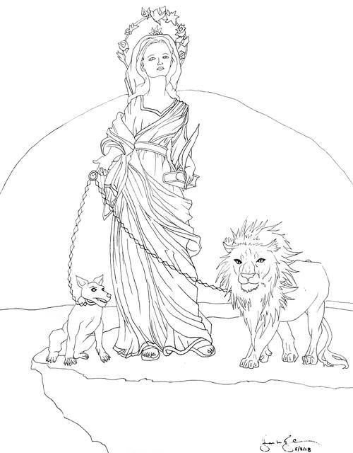 Saint Dominica Coloring Page