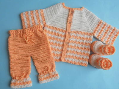 Baby Sweater Jacket with Pants