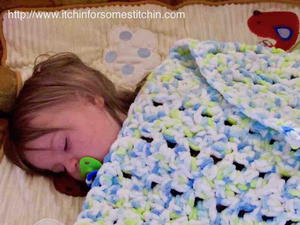 Crochet Seed Stitch Baby Blanket