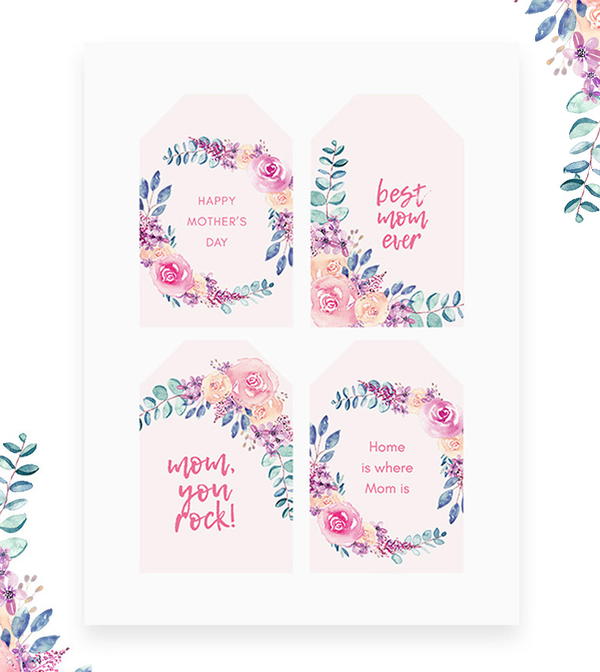 Free Printable Mother's Day Card & Gift Tags | FaveCrafts.com free-printable-mother-s-day-card-gift-tags-favecrafts-com
