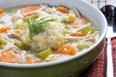 Old-Fashioned Chicken & Dumplings | MrFood.com