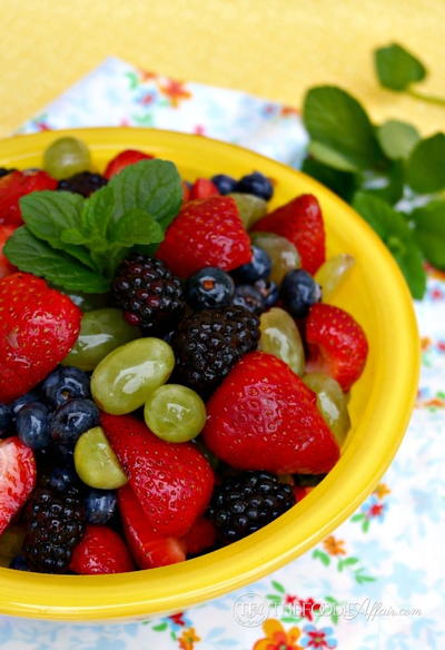 Fresh Fruit Salad With Seasonal Fruit