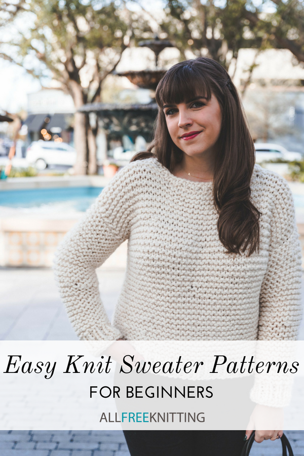30 Easy Knit Sweater Patterns | AllFreeKnitting.com