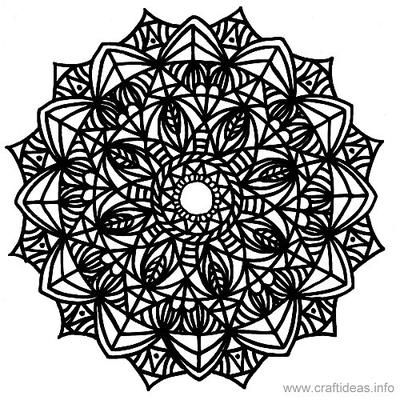 Mandala to Print Out and Color