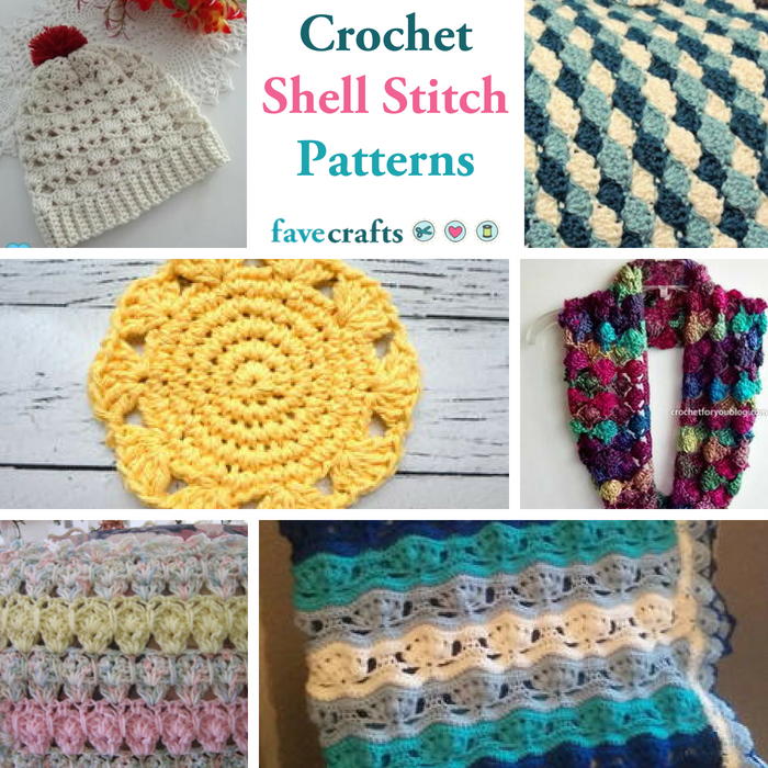 31 Crochet Shell Stitch Patterns You'll Love