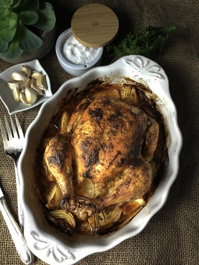 Mayo and Herb Roasted Chicken