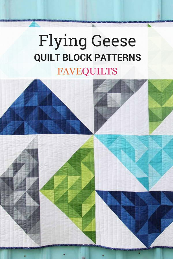 36 Free Flying Geese Quilt Block Patterns | FaveQuilts.com