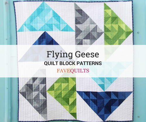 Heading South pieced quilt PATTERN lots of Flying Geese