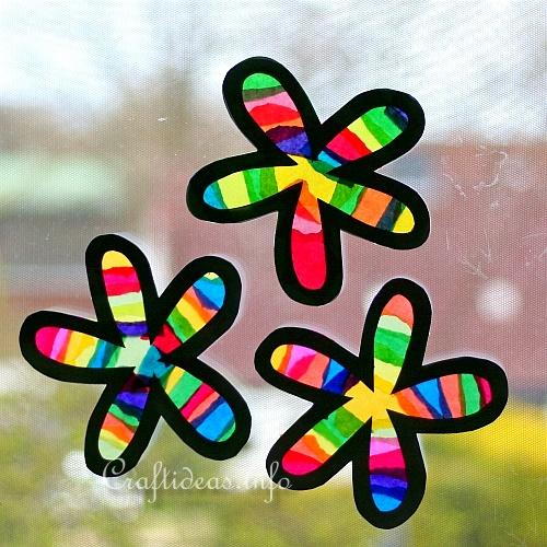 Rainbow Flowers Suncatchers