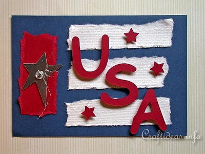 U.S.A Patriotic Greeting Card