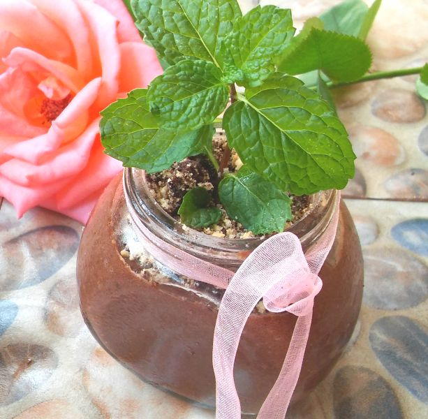 Chocolate Mousse Mint Pots