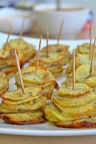 Parmesan Potato Stacks