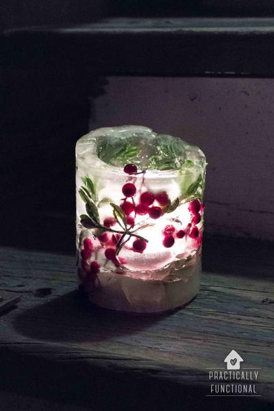 DIY Ice Lanterns