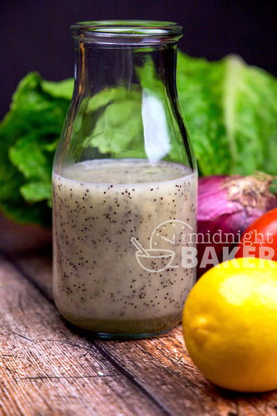 4-Ingredient Lemon Poppy Seed Dressing