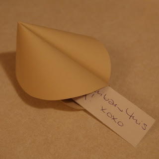 Fortune Cookie Note Craft