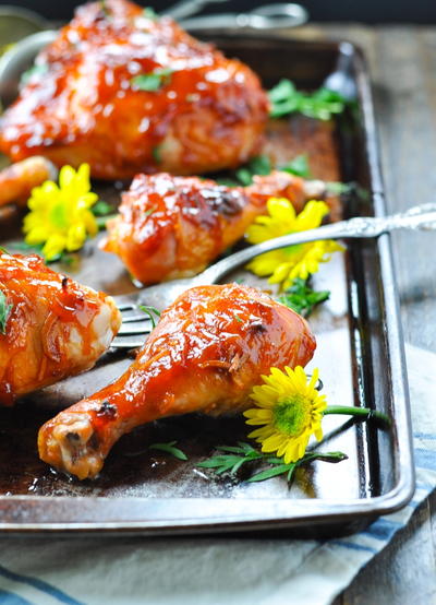 4-Ingredient Apricot Glazed Chicken