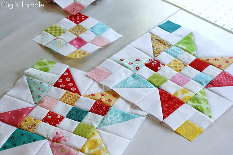 16 patch star quilt block favequiltscom