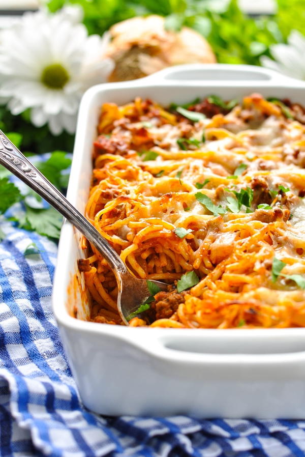 5-Ingredient Baked Spaghetti