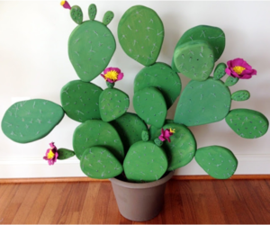 DIY Foam Flowering Cactus