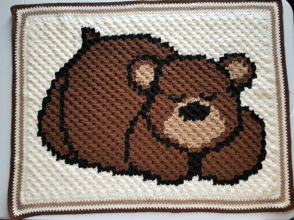 Sleepy Bear Baby Blanket