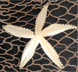Nautical Beaded Ribbon Starfish