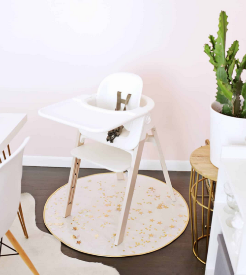 DIY Sequin Shimmer High Chair Mat