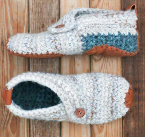 Free Crochet Slippers Pattern | CheapThriftyLiving.com