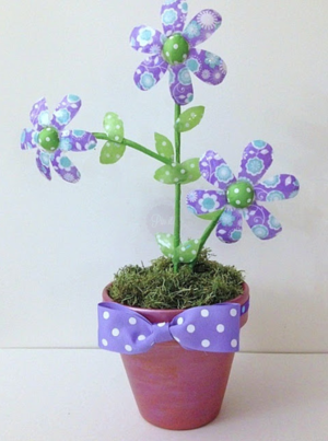 Recycled Water Bottle Flowers