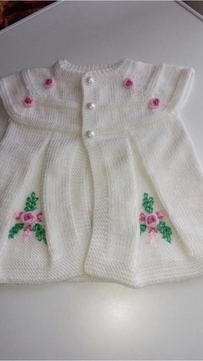 Knitted Vest Pattern for Baby Girls