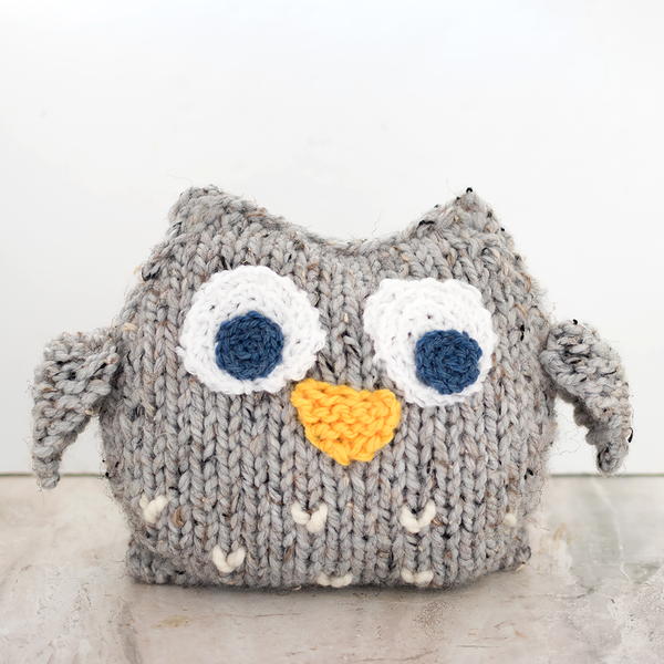 Easy Plush Owl Knitting Pattern