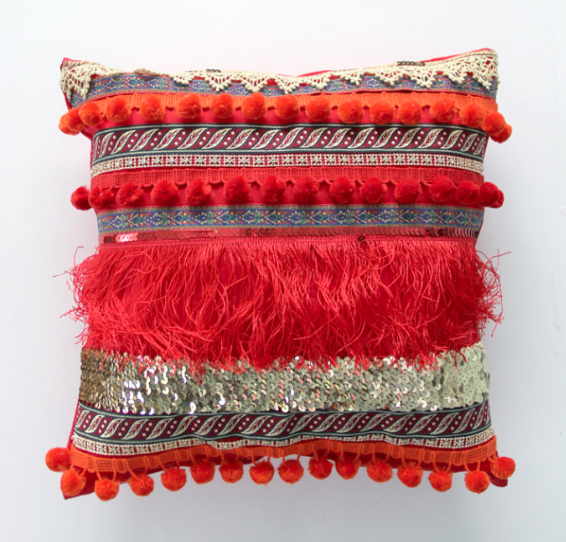 Bohemian Ribbon Pillow Pattern