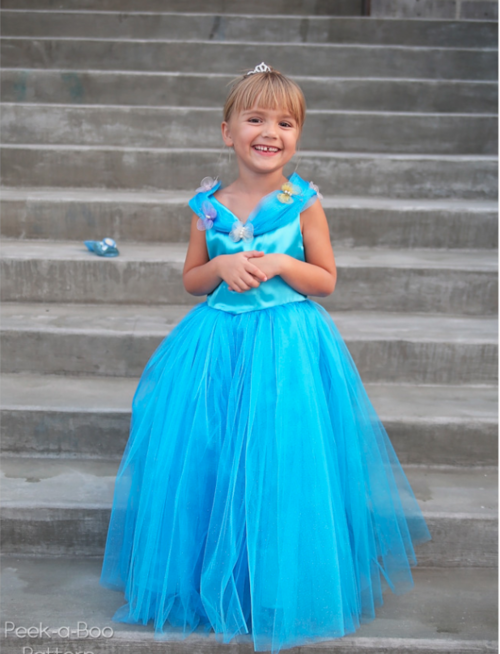 Girls Cinderella Dress Tutorial