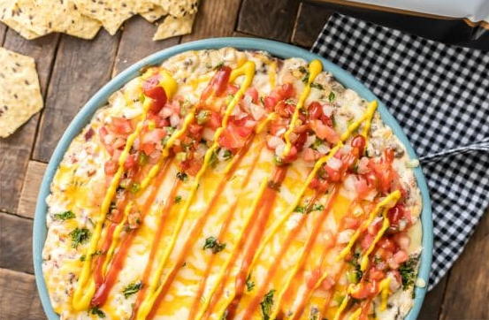 All American Bacon Cheeseburger Dip