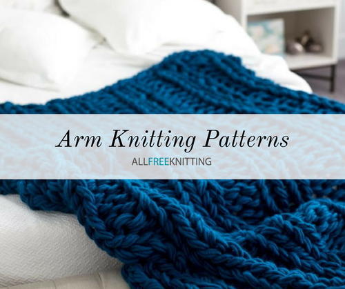 How to arm knit a blanket with thin yarn