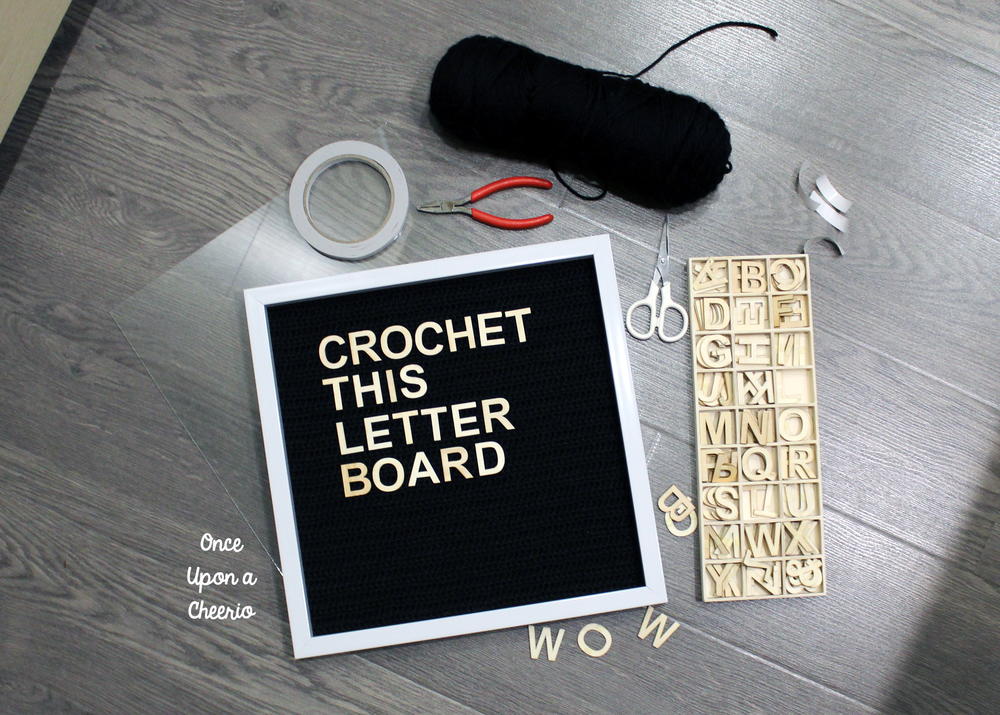 Crochet this Letter Board | AllFreeCrochet.com