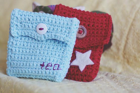 Crochet Tea Bag Holder Pouch